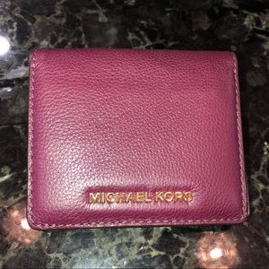 Michael Kors leather wallet.